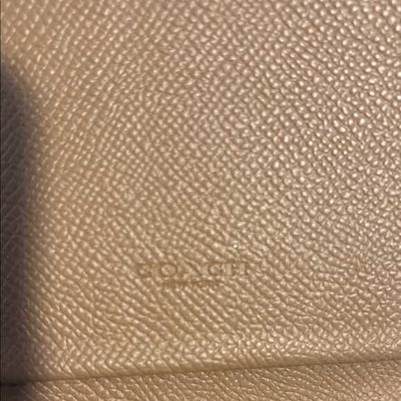 Coach Tan Leather Zip Wallet - Picture 5 of 7